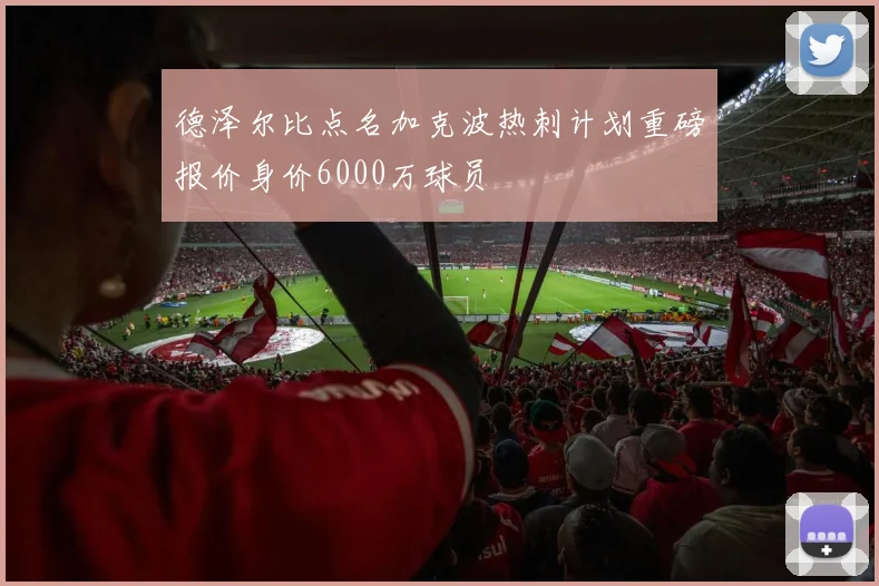 德泽尔比点名加克波热刺计划重磅报价身价6000万球员